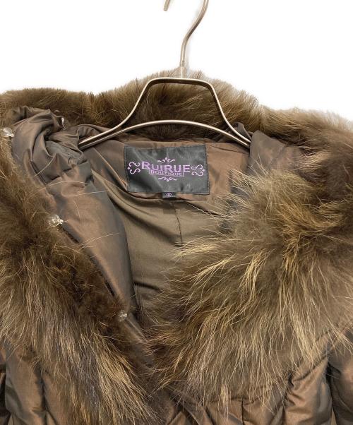 RUIRUE BOUTIQUE（ルイルエブティック）RUIRUE BOUTIQUE (ルイルエブティック) ファーダウンコート カーキ サイズ:Sの古着・服飾アイテム
