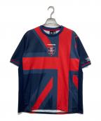 UMBROアンブロ）の古着「半袖ゲームシャツ」｜ネイビー×レッド