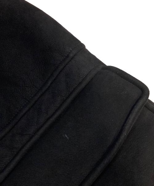 POLO RALPH LAUREN（ポロ・ラルフローレン）POLO RALPH LAUREN (ポロ・ラルフローレン) リアルムートンコート ブラック サイズ:XLの古着・服飾アイテム