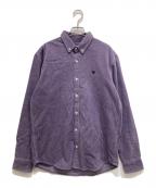 Carhartt WIPカーハート ワークインプログレス）の古着「L/S MADISON CORD SHIRT」｜パープル