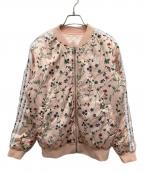 adidas Originalsアディダスオリジナル）の古着「リバーシブルボンバージャケット」｜ピンク