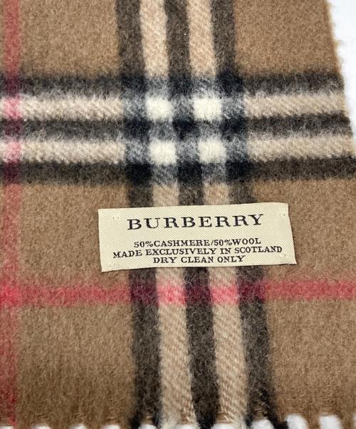 BURBERRY（バーバリー）BURBERRY (バーバリー) ノヴァチェックマフラー ブラウンの古着・服飾アイテム