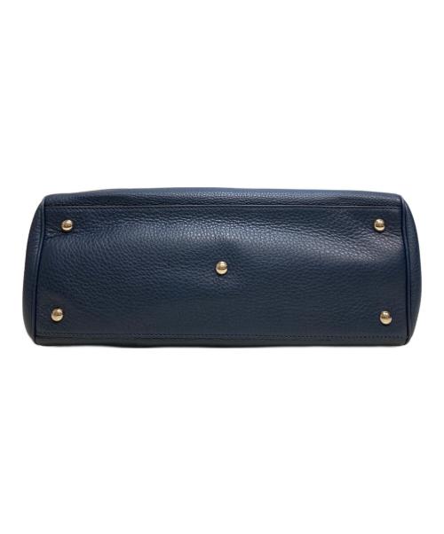 GUCCI（グッチ）GUCCI (グッチ) バンブーショッパーミディアムトート ネイビーの古着・服飾アイテム