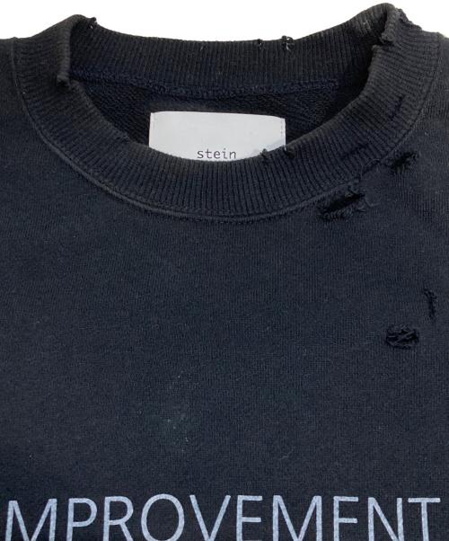 stein（シュタイン）stein (シュタイン) OVERSIZED REBUILD SWEAT LS ブラック サイズ:Sの古着・服飾アイテム