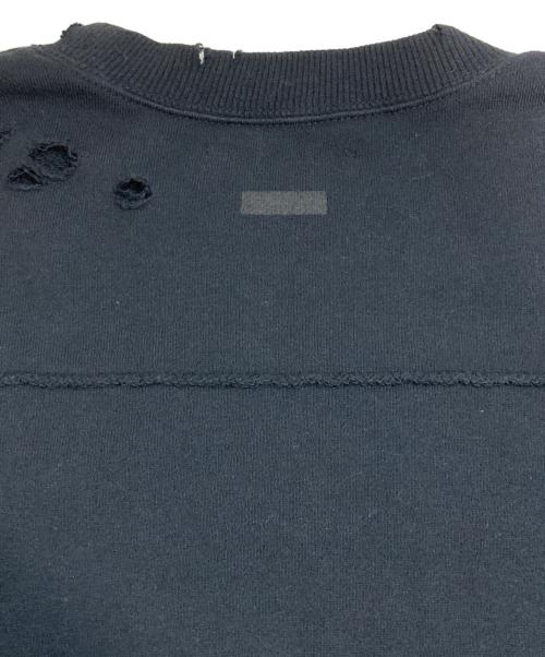 stein（シュタイン）stein (シュタイン) OVERSIZED REBUILD SWEAT LS ブラック サイズ:Sの古着・服飾アイテム