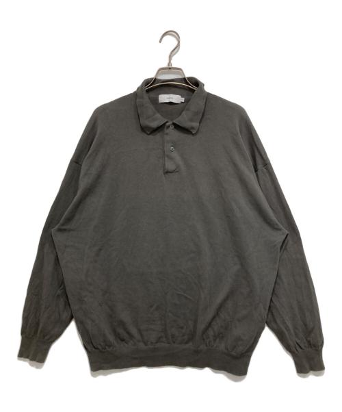 Graphpaper（グラフペーパー）Graphpaper (グラフペーパー) Suvin Oversized L/S Polo グレー サイズ:Freeの古着・服飾アイテム