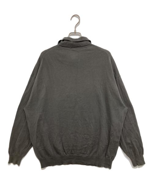 Graphpaper（グラフペーパー）Graphpaper (グラフペーパー) Suvin Oversized L/S Polo グレー サイズ:Freeの古着・服飾アイテム