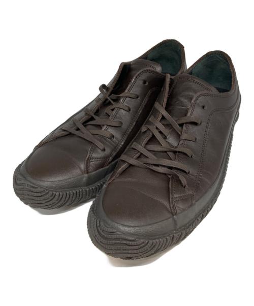 SPINGLE MOVE（スピングルムーヴ）SPINGLE MOVE (スピングルムーヴ) レザースニーカー ブラウン サイズ:LL(27.5cm相当)の古着・服飾アイテム