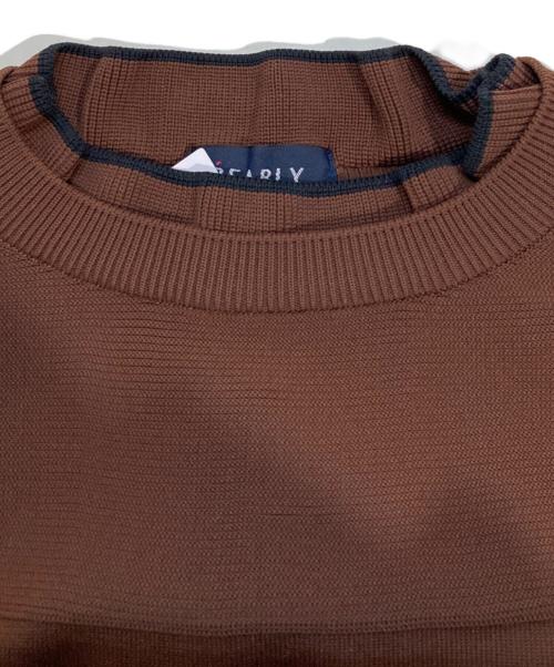 PEARLY GATES（パーリーゲイツ）PEARLY GATES (パーリーゲイツ) フレコセーターニット ブラウン サイズ:0 (S)の古着・服飾アイテム