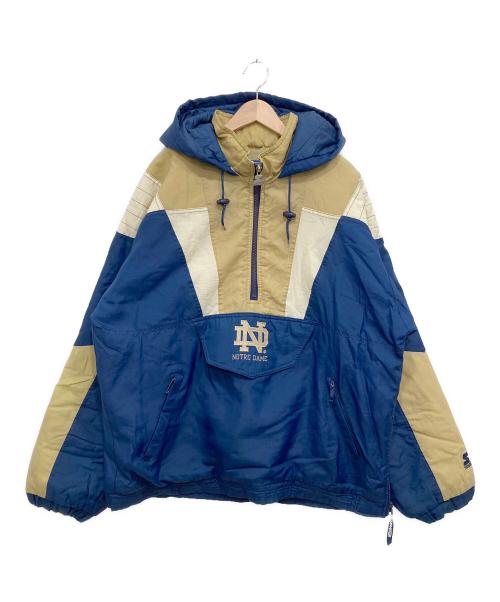 STARTER（スターター）STARTER (スターター) 中綿アノラックパーカー ブルー サイズ:Lの古着・服飾アイテム