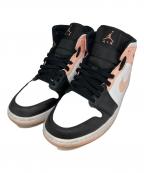NIKEナイキ）の古着「AIR JORDAN 1 MID」｜ブラック×ピンク