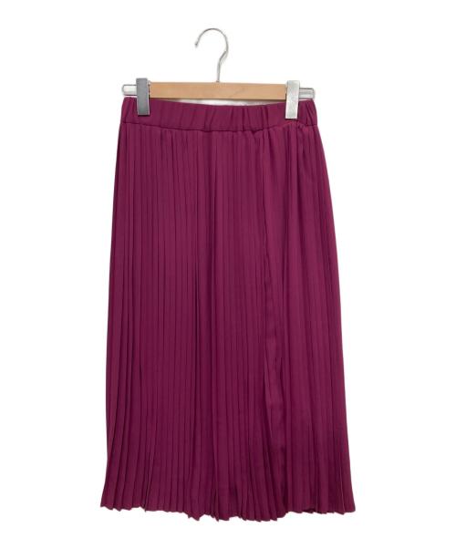 Diagram（ダイアグラム）Diagram (ダイアグラム) リバーウールプリーツスカート パープル サイズ:S(36)の古着・服飾アイテム