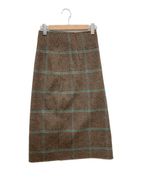 Diagram（ダイアグラム）Diagram (ダイアグラム) リバーウールプリーツスカート パープル サイズ:S(36)の古着・服飾アイテム