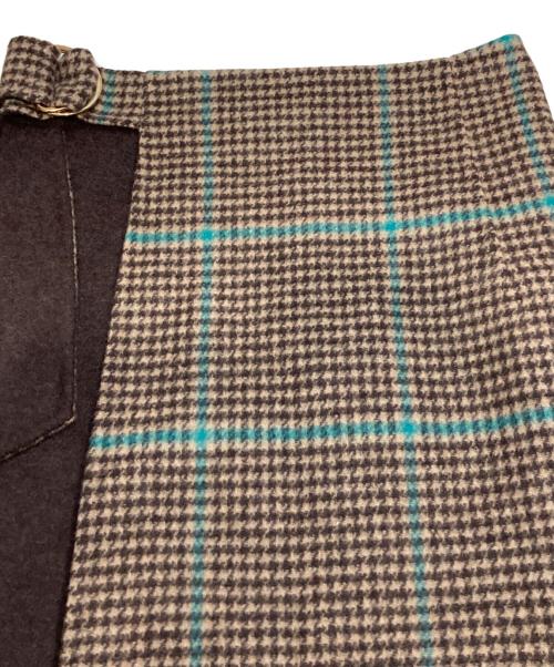 Diagram（ダイアグラム）Diagram (ダイアグラム) リバーウールプリーツスカート パープル サイズ:S(36)の古着・服飾アイテム