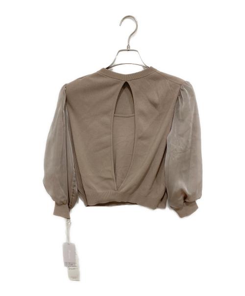 Diagram（ダイアグラム）Diagram (ダイアグラム) シアーコンビニットワンピース ベージュ サイズ:36の古着・服飾アイテム