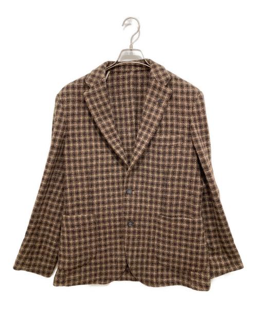 G-Stage（ジーステージ）G-Stage (ジーステージ) Harris Tweed (ハリスツイード) テーラードジャケット ブラウン サイズ:L(48)の古着・服飾アイテム