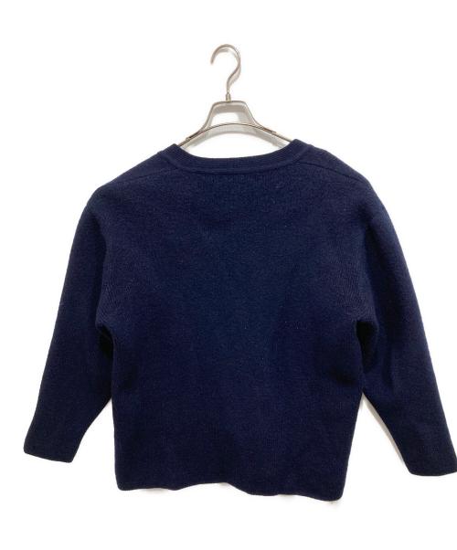 SAINT JAMES（セントジェームス）SAINT JAMES (セントジェームス) ニットジャケット ネイビー サイズ:XLの古着・服飾アイテム