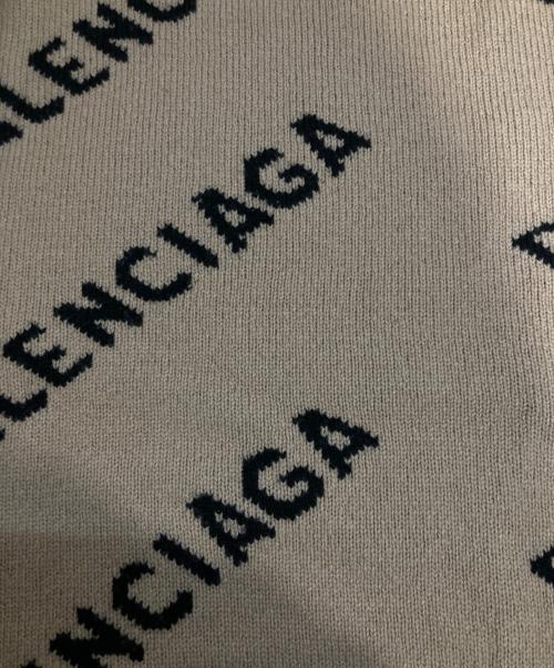 BALENCIAGA（バレンシアガ）BALENCIAGA (バレンシアガ) オーバーサイズクルーネックウールセーター ベージュ サイズ:Sの古着・服飾アイテム