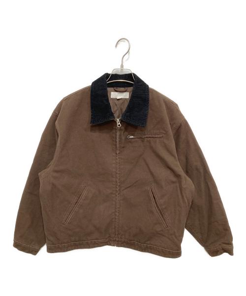 EVISTUB J（EVISTUB J）evistub j (EVISTUB J) パデットワークジャケット ブラウン サイズ:Sの古着・服飾アイテム