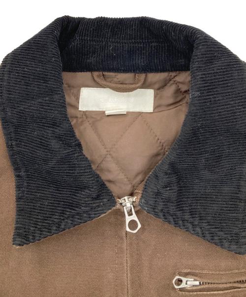 EVISTUB J（EVISTUB J）evistub j (EVISTUB J) パデットワークジャケット ブラウン サイズ:Sの古着・服飾アイテム