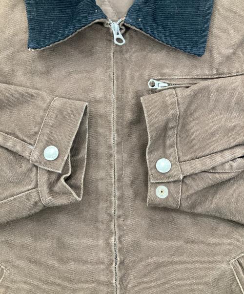 EVISTUB J（EVISTUB J）evistub j (EVISTUB J) パデットワークジャケット ブラウン サイズ:Sの古着・服飾アイテム