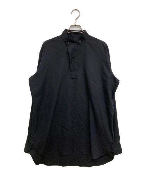 RAINMAKER（レインメーカー）RAINMAKER (レインメーカー) プルオーバーロングテイルシャツ ブラック サイズ:46(M)の古着・服飾アイテム