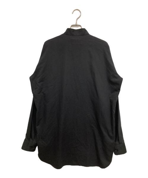 RAINMAKER（レインメーカー）RAINMAKER (レインメーカー) プルオーバーロングテイルシャツ ブラック サイズ:46(M)の古着・服飾アイテム