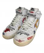 NIKE×SUPREMEナイキ×シュプリーム）の古着「ハイカットスニーカー」｜ホワイト