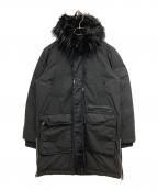 DIESELディーゼル）の古着「中綿モッズコート」｜ブラック