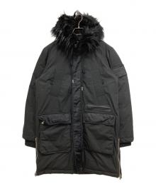 DIESEL（ディーゼル）の古着「中綿モッズコート」｜ブラック