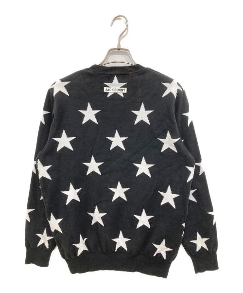 JACK BUNNY（ジャックバニー）JACK BUNNY (ジャックバニー) 星柄ジャガードニット ブラック サイズ:4（M程度）の古着・服飾アイテム
