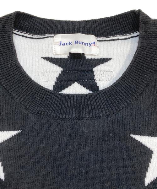 JACK BUNNY（ジャックバニー）JACK BUNNY (ジャックバニー) 星柄ジャガードニット ブラック サイズ:4（M程度）の古着・服飾アイテム