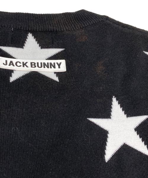 JACK BUNNY（ジャックバニー）JACK BUNNY (ジャックバニー) 星柄ジャガードニット ブラック サイズ:4（M程度）の古着・服飾アイテム