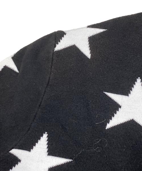 JACK BUNNY（ジャックバニー）JACK BUNNY (ジャックバニー) 星柄ジャガードニット ブラック サイズ:4（M程度）の古着・服飾アイテム