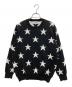 JACK BUNNY（ジャックバニー）の古着「星柄ジャガードニット」｜ブラック