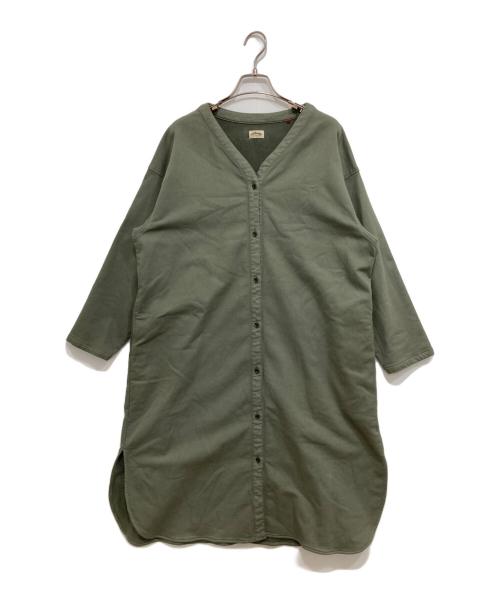 HOLLYWOOD RANCH MARKET（ハリウッドランチマーケッド）HOLLYWOOD RANCH MARKET (ハリウッドランチマーケッド) フィールソーホットVネックワンピース カーキ サイズ:Freeの古着・服飾アイテム