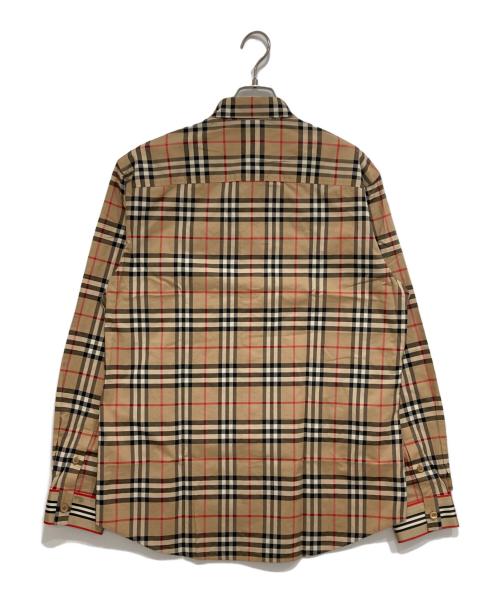 BURBERRY（バーバリー）BURBERRY (バーバリー) ノヴァチェック長袖シャツ ブラウン サイズ:Lの古着・服飾アイテム