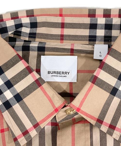 BURBERRY（バーバリー）BURBERRY (バーバリー) ノヴァチェック長袖シャツ ブラウン サイズ:Lの古着・服飾アイテム