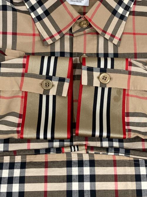 BURBERRY（バーバリー）BURBERRY (バーバリー) ノヴァチェック長袖シャツ ブラウン サイズ:Lの古着・服飾アイテム