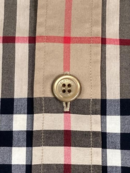 BURBERRY（バーバリー）BURBERRY (バーバリー) ノヴァチェック長袖シャツ ブラウン サイズ:Lの古着・服飾アイテム