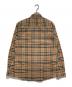 BURBERRY (バーバリー) ノヴァチェック長袖シャツ ブラウン サイズ:L：20000円