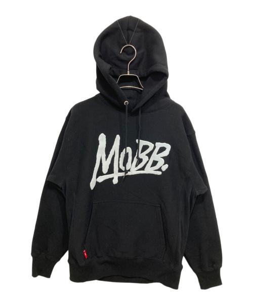 MOBB（モブ）MOBB (モブ) 発砲プリントプルオーバーパーカー ブラック サイズ:Mの古着・服飾アイテム