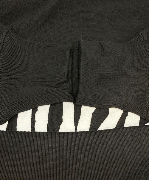 MOBB（モブ）MOBB (モブ) 発砲プリントプルオーバーパーカー ブラック サイズ:Mの古着・服飾アイテム