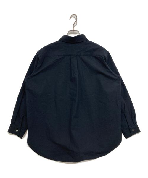 Pilgrim Surf+Supply（ピルグリム サーフサプライ）PILGRIM SURF+SUPPLY (ピルグリム サーフサプライ) Ebba Silk Nep Overshirt ネイビー サイズ:0（M程度）の古着・服飾アイテム