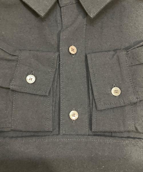 Pilgrim Surf+Supply（ピルグリム サーフサプライ）PILGRIM SURF+SUPPLY (ピルグリム サーフサプライ) Ebba Silk Nep Overshirt ネイビー サイズ:0（M程度）の古着・服飾アイテム