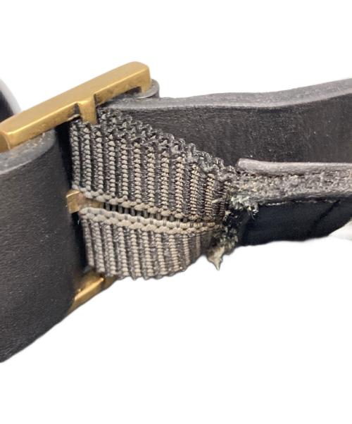 GUCCI（グッチ）GUCCI (グッチ) GGキャンバスウェッジソールサンダル ブラック サイズ:24cm(37 1/2)の古着・服飾アイテム