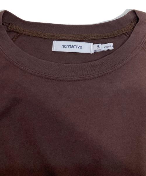 nonnative（ノンネイティブ）nonnative (ノンネイティブ) DWELLER Q/S TEE COTTON JERSEY ブラウン サイズ:Mの古着・服飾アイテム