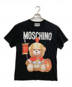 MOSCHINOモスキーノ）の古着「ベアープリントカットソー」｜ブラック
