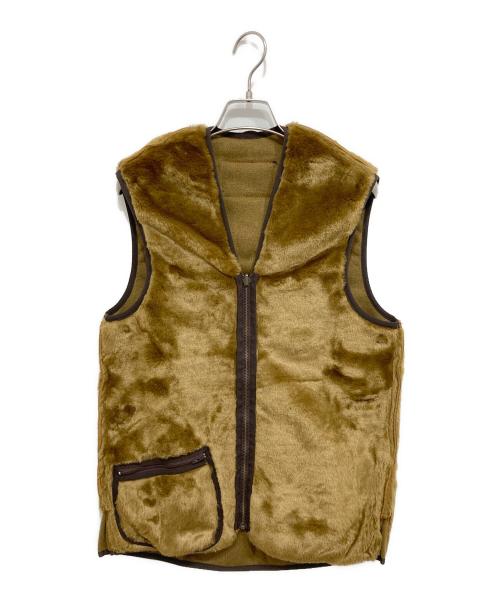 Barbour（バブアー）Barbour (バブアー) フロントジップ ファー ライナー ベスト ベージュ サイズ:36(S)の古着・服飾アイテム