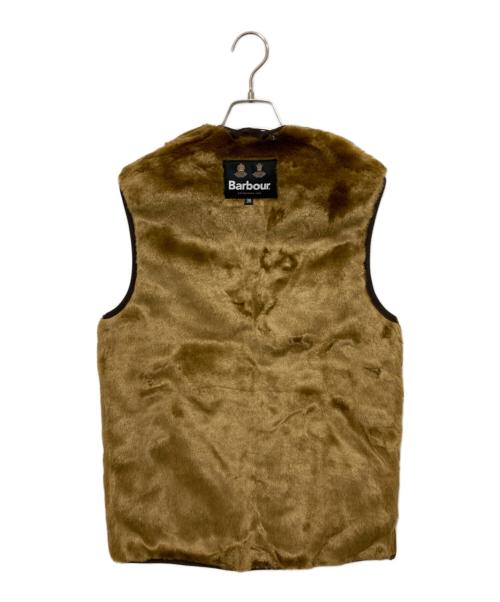 Barbour（バブアー）Barbour (バブアー) フロントジップ ファー ライナー ベスト ベージュ サイズ:36(S)の古着・服飾アイテム